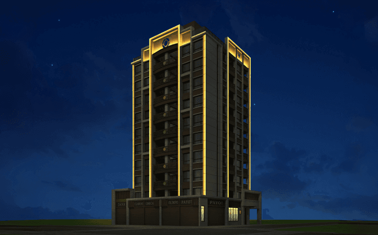謙昌建設桃園 建築照明設計案例